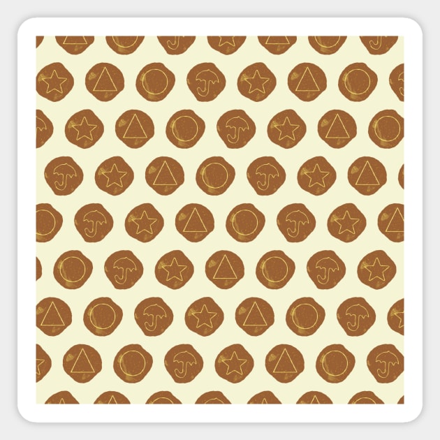 Squid Games sugar cookie pattern Sticker by LICENSEDLEGIT